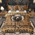 thumbnail image 1 of Manfei Ensemble de Literie Rustique avec Couette 7 Pcs, Ensembles de Literie Grand Aztèque Brun Attrape-Rêves, Ensembles de Draps Grand Style Ferme Vintage, Déco de Chambre Super Douillette, 1 of 6