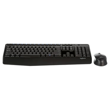 Logitech MK345 Wireless Combo with Full-Size Keyboard and Right-Handed Mouse -