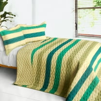 Distant Lands 3PC Patchwork Quilt Set (Full/Queen Size)