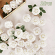 thumbnail image 2 of 25pcs Rosas Artificiales Decoración Fiesta De Boda Flor 8 Cm Xtellar blanco, 2 of 3