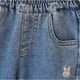 thumbnail image 5 of Odeerbi 1-7 Años Chicas Vaqueros Lindo Conejo Bordado Pantalones de Vaquero de Pierna Recta Pantalones Sueltos de Pierna Ancha, 5 of 6