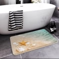thumbnail image 2 of Alfombra de baño Britimes Beach Starfish Sea Shell, 40 x 60 cm, microfibra, 2 of 7