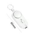 thumbnail image 2 of 1 Llavero 2-en- Power Bank Mini Cargador Impermeable 2000mAh (para iPhone) Blanco, 2 of 5