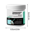 thumbnail image 3 of Pklyzj 3.5Oz Liquid Waterproof Sealant, Invisible Waterproof Agent Transparent Repairing Leak Waterproof Adhesive, Indoor & Outdoor Waterproof Coating, 3 of 7
