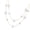 White, variant on Minimalist Geometric Square Double Layer Collarbone Necklace Resin for Sensitive