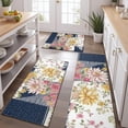 thumbnail image 2 of Pioneer Flower Floral Print Pattern Kitchen Rugs Sets Of 3,Kitchen Runner Rugs Non Skid Washable,Decorative Kitchen Floor Mats for Kitchen,Sink,Laundry,17"x30"+ 17"x47" + 17"x59", 2 of 6