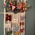 thumbnail image 4 of Soporte para lazos para el pelo con borlas bohemias, accesorios para el cabello colgantes, soporte para diadema para habitación de bebés y niñas, organizador de pinzas para el pelo, decoración para, 4 of 8