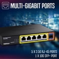thumbnail image 3 of Switch TRENDnet TEG-S5061 de 6 puertos no gestionados de 2,5 G con SFP+ de 10 G, 3 of 9
