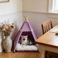 thumbnail image 4 of BotaniNest Portable Indoor Outdoor Play Tent With Removable Mat For Cats Small Animals Comfortable Breathable Shelter, 4 of 4