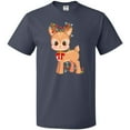 thumbnail image 3 of Inktastic Cute Christmas Reindeer with Christmas Lights T-Shirt, 3 of 5