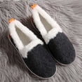 thumbnail image 5 of Women Snow Flat Boots Suede Faux Fur Lined Insulated Booties Winter Warm Lightweight Slip On Ankle Boot for Cold Weather, 5 of 9