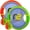 Green & Red, variant on Bouncy Paddle & Stringy Ball Game - Black & Yellow - Refresh Sports