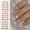 HF03, variant on Buy 2 Get 1 Free Chrome Aurora French Tip Press On Nails, Almond Shape Nude White Edge False Nail Kit, 24Pcs Reusable Glue On Nails with Jelly Adhesive Tabs & Nail File for Daily Salon Manicure