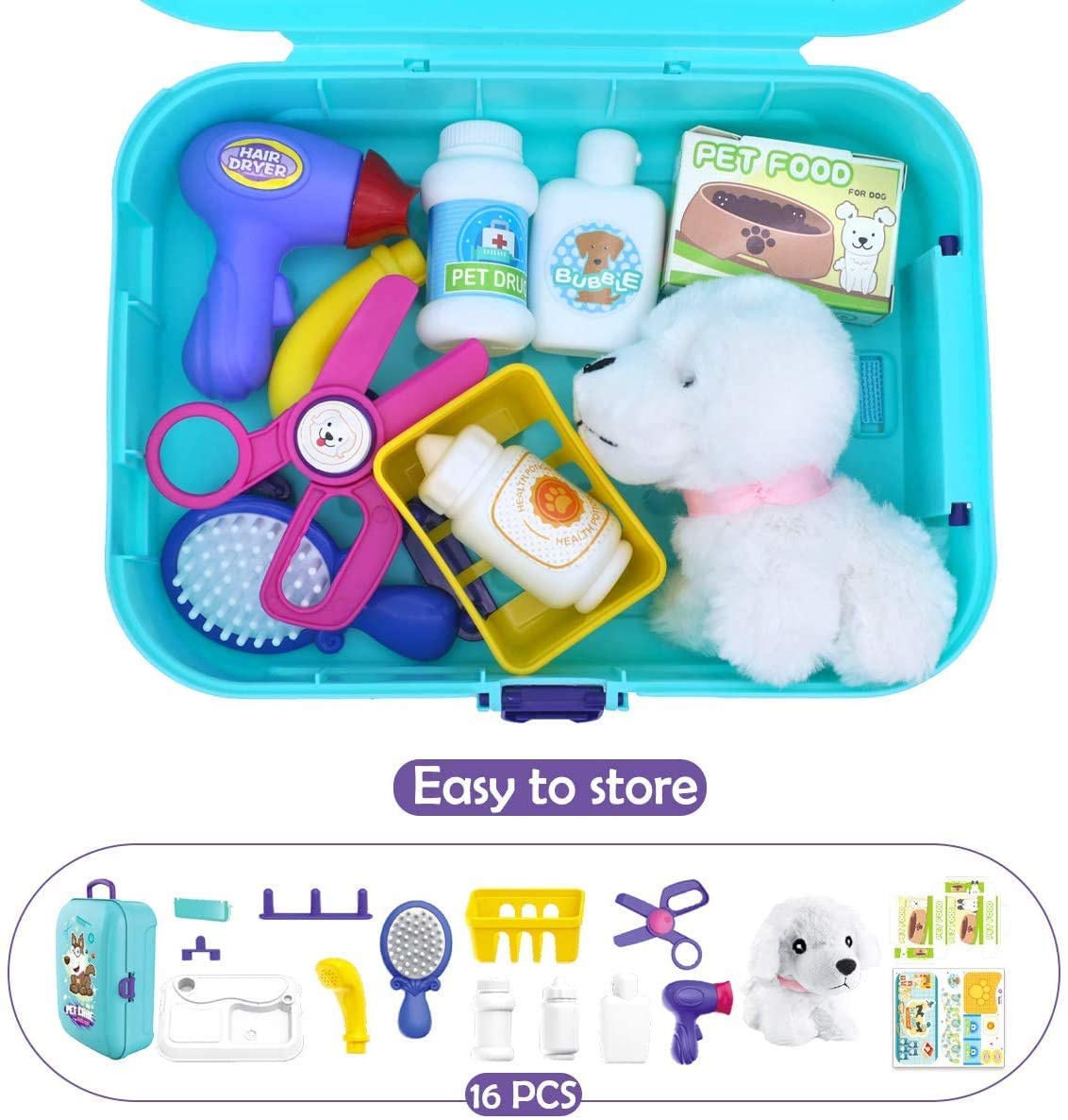 Rirool Puppy Dog Carrier Backpack Vet Play Set photo 8