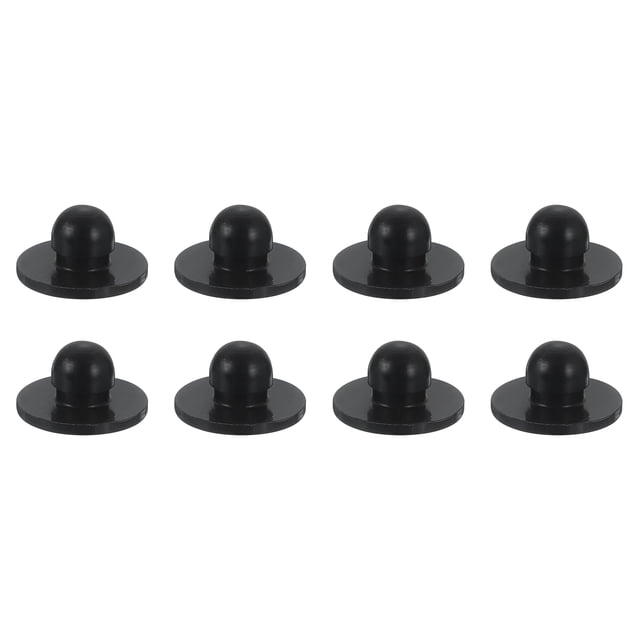 Uxcell 8 Pack Rubber Feet Replacement Fits 1/4" Hole Tight-Grip Ridged Stem Push in Rubber Bumper Slow Cooker Feet