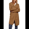 thumbnail image 1 of Abrigo Informal Cómodo de Lana con Solapa para Mujer, Chaqueta Informal de Moda, Abrigo , Ropa de Otoño e Invierno Marrón XXL, 1 of 10