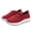 Red, variant on Vedolay Platform Sneakers for Women Women's Slip on Loafer Shoes Comfortable Knit Walking Flats Shoes,Black 6.5