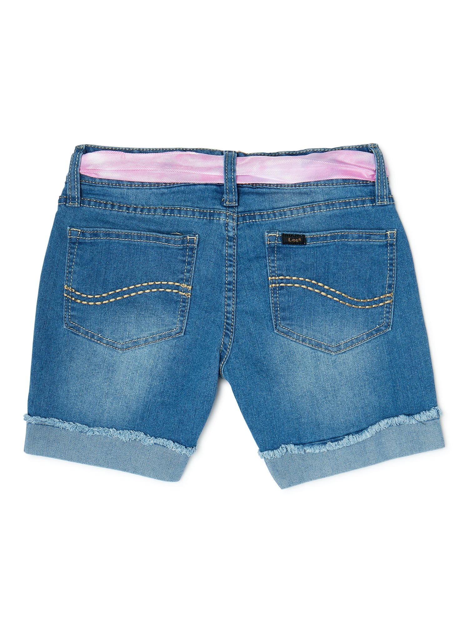 Lee Girls 4-16 Scarf Belted Mid Length Denim Shorts