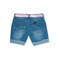 thumbnail image 2 of Lee Girls 4-16 Scarf Belted Mid Length Denim Shorts, 2 of 3