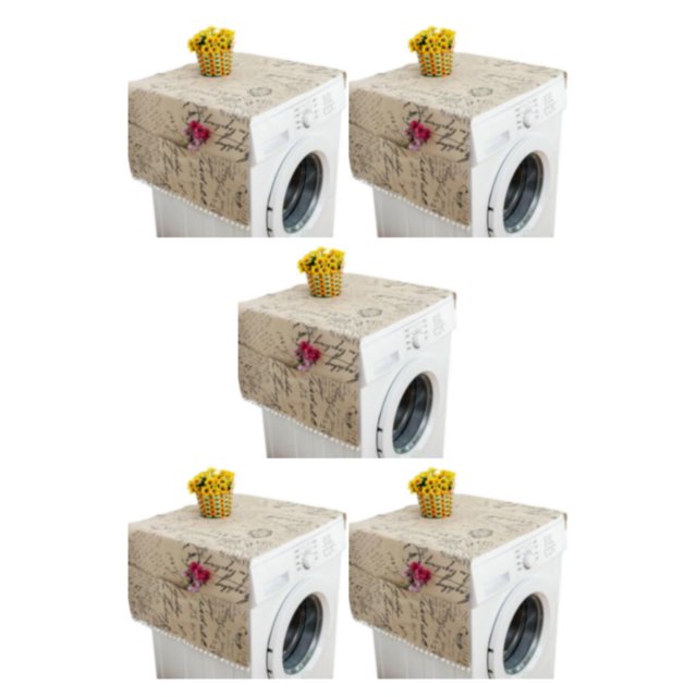 Moyic Doble cubierta de polvo Protección lavable a máquina para electrodomésticos Cubierta de máquina Letras JIS 30 * 90 cm 1 Type2 NO2