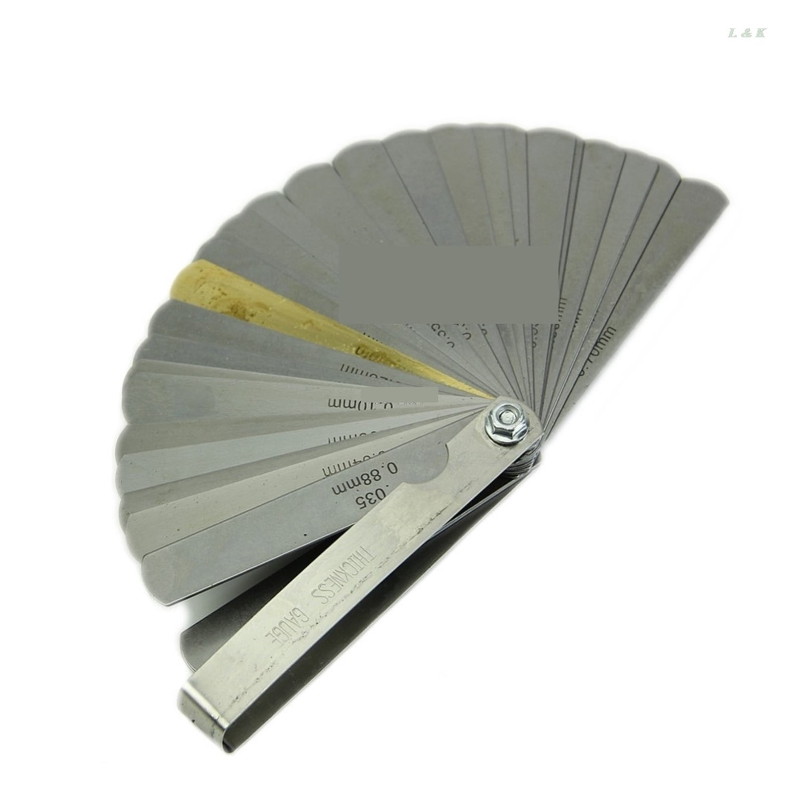 32 Blade 2481 Feeler Gauge Tune Up Thickness Set IMP/METRIC + BRASS M04 Dropship