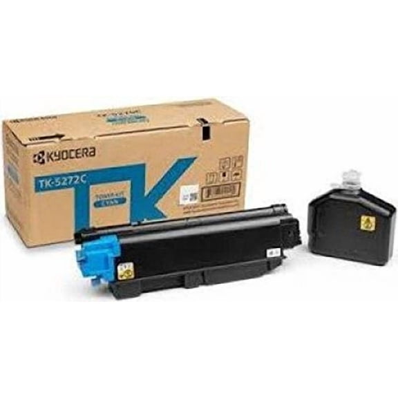 Kyocera Genuine OEM Cyan Toner Cartridge (1T02TVCUS0) 6K YLD