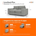 thumbnail image 2 of Sillón Loveseat Seccional Adapti Modular Reposabrazo Ancho Gris Niebla, 2 of 9