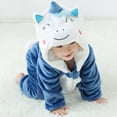 thumbnail image 5 of 0-3T Newborn Toddler Baby Winter Warm Fleece Hooded Rompers Animals Costume Halloween Christmas Cosplay Clothes, 5 of 16