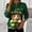 014 Multicolor, variant on WRFWUL St. Patrick's Day Sweatshirt Women Half Zipper Pullover Irish Shamrock Graphic Sweater Tops Casual Long Sleeve Shirts