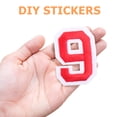 thumbnail image 3 of 2 Sets of Self Adhesive Numbers Sticker T-Shirt Numbers Stickers Football Sports Shirt Numbers Stickers, 3 of 9
