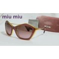 thumbnail image 1 of Miu Miu Miu Sunglasses Logo Cat Eye Mix Metal Combination Brown *Djc2057, 1 of 6