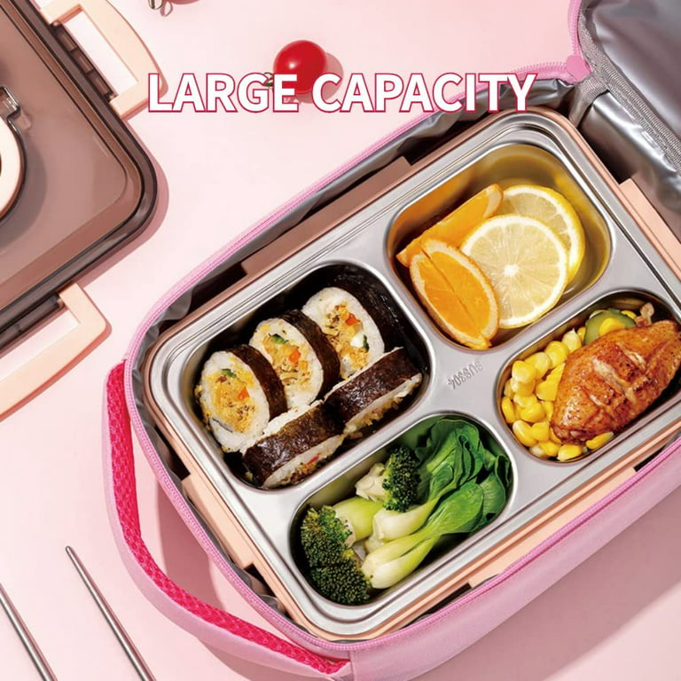 Reusable Insulated Food Bento Lunch Box For Adults/teens, Thermal