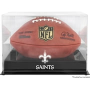 New Orleans Saints Black Base Football Display Case