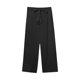 thumbnail image 5 of Negocios Pantalones Casuales para las Mujeres Más Talla Alta Cintura Pierna Recta Trabajo Capris, Corbata Delantera con Bolsillos, Poliéster Oficina Y Uso Diario, 5 of 8