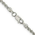 thumbnail image 3 of Diamond2Deal 925 Sterling Silver 2.5 mm Solid Rope Chain Necklace for Women 24", 3 of 6
