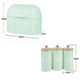 thumbnail image 2 of Caja de Pan y botes de Utensilios de cocina Soledad 3 unidades Color verde, 2 of 10
