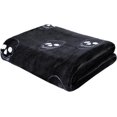 thumbnail image 3 of Skulls Fleece Cosy Fleece 130X170Cm Blanket Throw Grey, 3 of 4