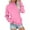 Hot Pink, variant on Diufon Sweatshirts for Women Mock Turtleneck Fall Winter Plain Pullover Tops Casual Loose Sweater with Pocket