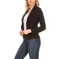 thumbnail image 3 of Women's Casual Long Sleeve Open Front Fitted Blazer Jacket Lightweight Office Style, 3 of 6