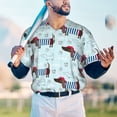 thumbnail image 5 of Lsque Dachshund Dog Puppy Pattern Mens Polo Golf Shirts Funny Graphics Shorts Sleeve Button Shirts Baseball T-shirt-Medium, 5 of 7