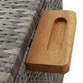 thumbnail image 5 of vidaXL Garden Storage Box Light Grey 120x65x61 cm Poly Rattan, 5 of 5