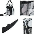 thumbnail image 2 of Clear Shoulder Bag Transparent Bag Casual Fashion Lightweight Durable Black, 2 of 8