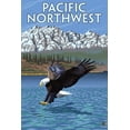 thumbnail image 3 of Pacific Northwest, Fishing Eagle (100% Cotton Tea Towel, Decorative Hand Towel, Kitchen and Home), 3 of 3
