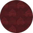 thumbnail image 1 of Ahgly Company Machine Washable Indoor Round Transitional Black Brown Area Rugs, 8' Round, 1 of 7