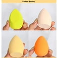 thumbnail image 3 of 4 Pack Makeup Sponge Set, Soft Sponge for Liquid Foundation, Creams, and Powders，Latex Free Wet and Dry Makeup Egg, 3 of 6