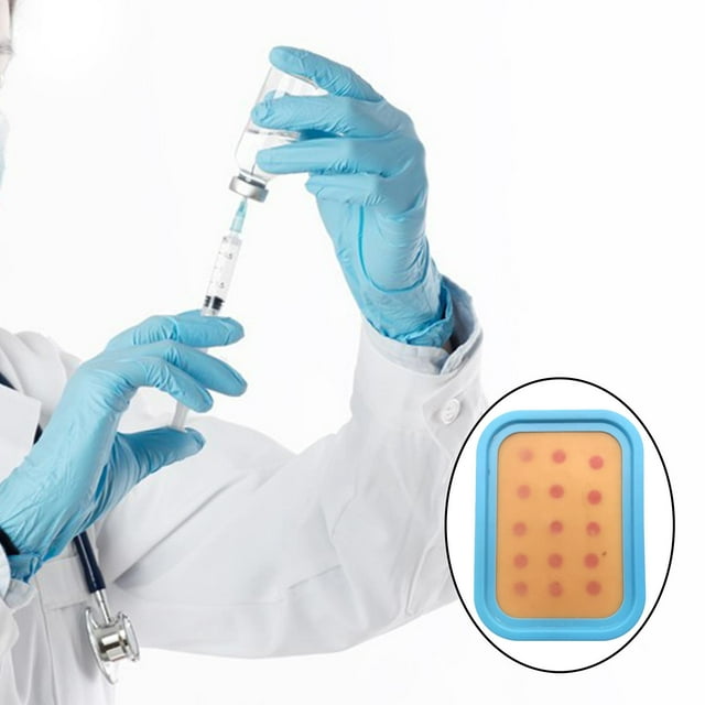 Almohadilla de entrenamiento de inyección intradérmica de silicona Cola Modelo de acupuntura de práctica