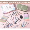 thumbnail image 4 of Juego de útiles escolares FLOE, 65 unidades, con estuche para lápices, rotuladores y bolígrafos, 4 of 8