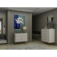 thumbnail image 2 of Manhattan Comfort Rockefeller 5-Drawer and 3-Drawer Off White and Nature Dresser Set, 2 of 3