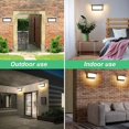 thumbnail image 5 of Luz de pared exterior LED de 18 W con sensor de movimiento Luz de pared exterior impermeable moderna 3000 K Lámpara de aplique LED blanca cálida Ip65 impermeable 1260 lm, 5 of 5