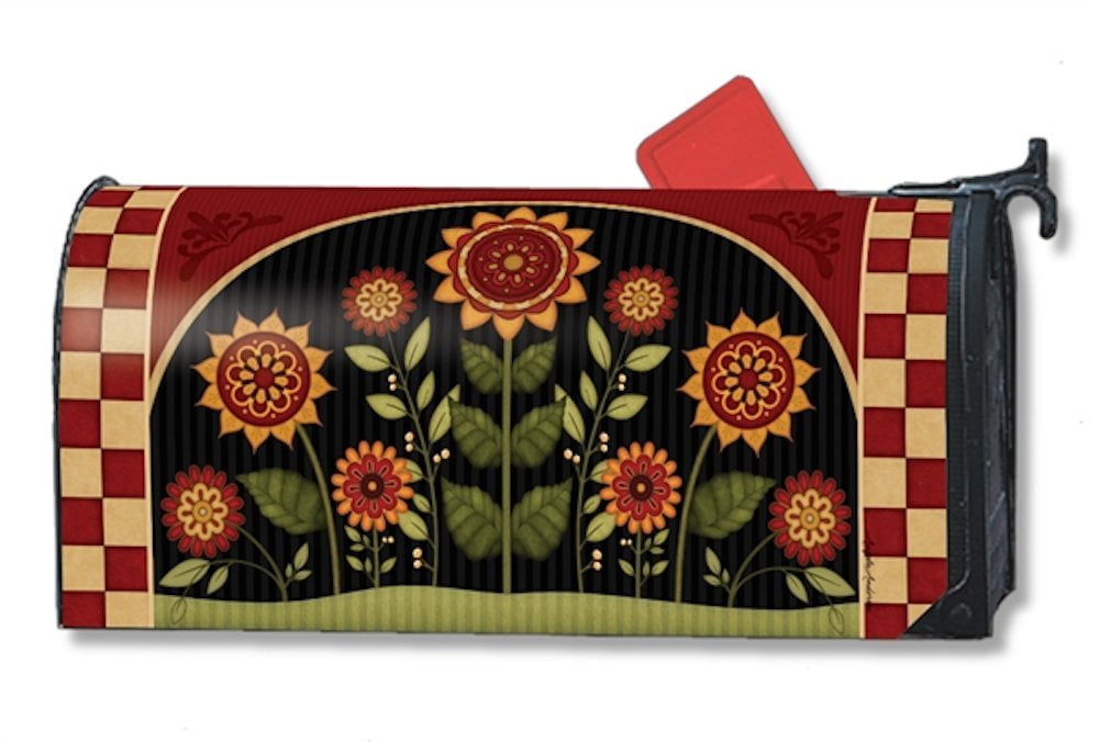Primative Sunflowers Mailbox Cover 01146, Part of Works